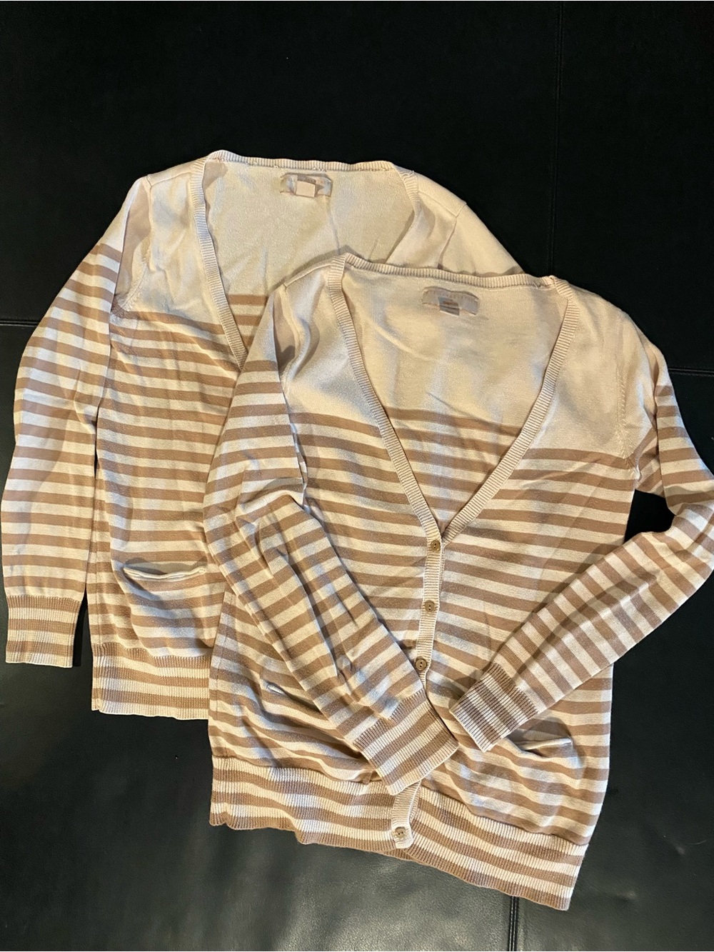 Stella McCartney GapKids BUNDLE OF 2, Striped V-Neck Cardigan Sweaters, sz M & L